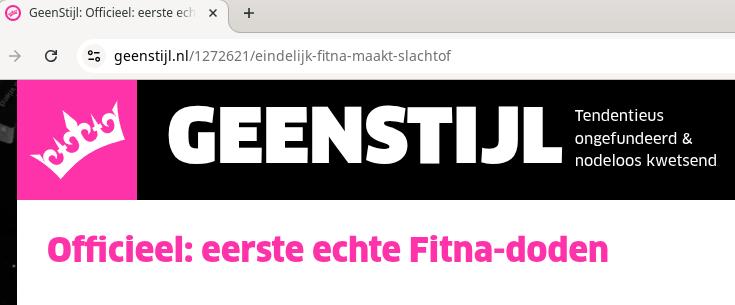 GeenStijl maakt slachtoffers